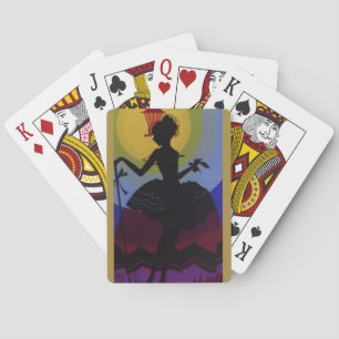 Baraja De Cartas Silueta Art Déco