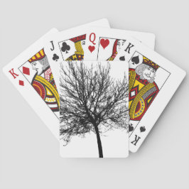 Baraja De Cartas Silueta de árbol