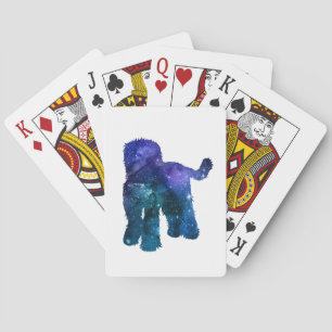 Baraja De Cartas Silueta de arte Goldendoodle Labradoodle