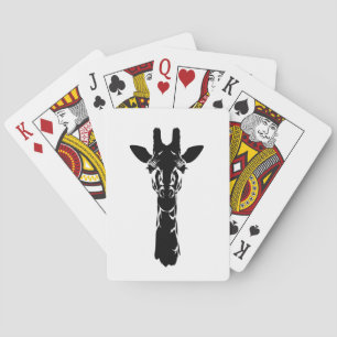 Baraja De Cartas Silueta de cara de jirafa
