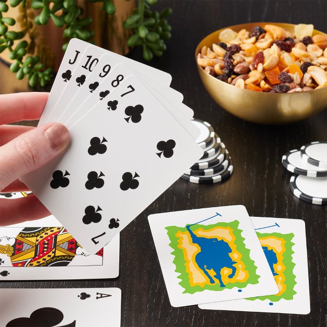 Baraja De Cartas Silueta de jugador de polo Deportes ecuestres mode (Subido por el creador)