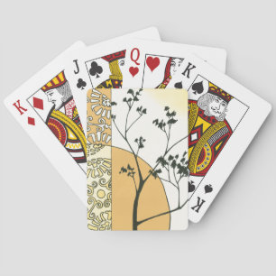 Baraja De Cartas Silueta escasa del árbol de Megan Meagher