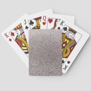 Baraja De Cartas Silver glitter