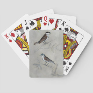 Baraja De Cartas Silvered Aviary   Un Par De Aves