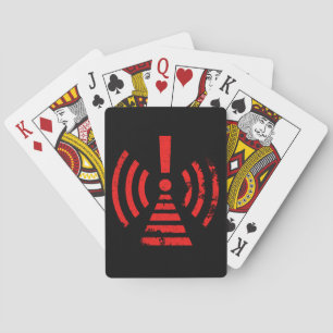 Baraja De Cartas Símbolo de advertencia de energía de retroceso