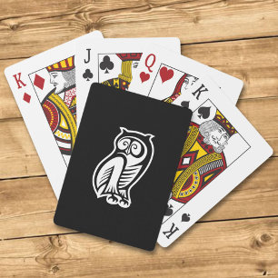 Baraja De Cartas Símbolo de búho blanco