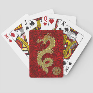 Baraja De Cartas Símbolo de dragón chino