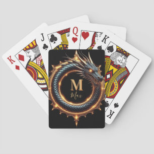 Baraja De Cartas 🐉 Símbolo de Dragón de Fantasía de Nombre Persona