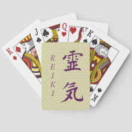 Baraja De Cartas Símbolo de Reiki en morado 