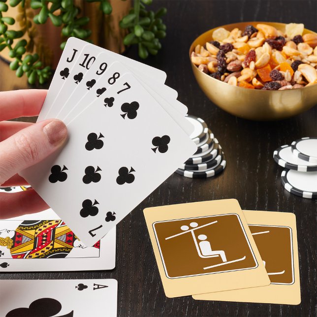 Baraja De Cartas Símbolo de teleférico de esquí Icono rústico de de (Subido por el creador)