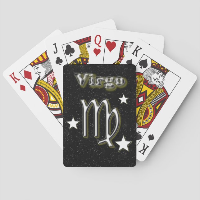 Baraja De Cartas Símbolo de virgo (Reverso)