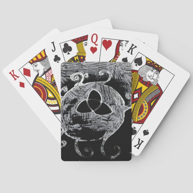 Baraja De Cartas símbolo de wiccan para las brujas (Reverso)