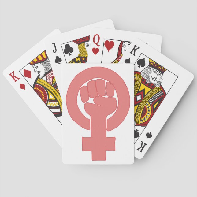 Baraja De Cartas Símbolo feminista (Reverso)