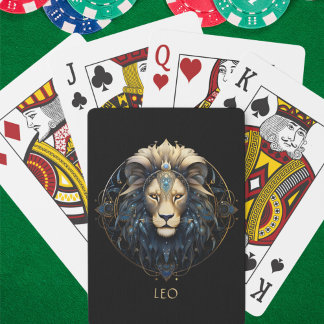 Baraja De Cartas Símbolo moderno de Rótulo dorado negro nombre fant