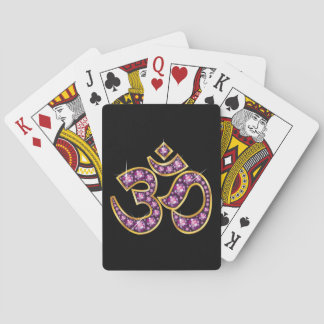Baraja De Cartas Símbolo Om con piedras "Garnet"
