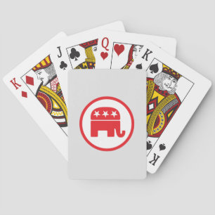 Baraja De Cartas Símbolo político Fiesta republicano (elefante)