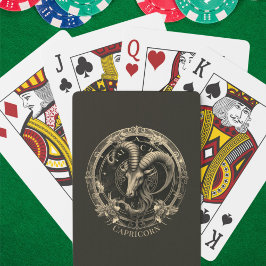 Baraja De Cartas Símbolo zodiaco cabra de mar Fantasía celeste Capr