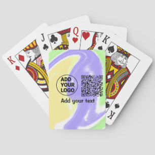 Baraja De Cartas Simple código qr minimalista agregar logotipo esca
