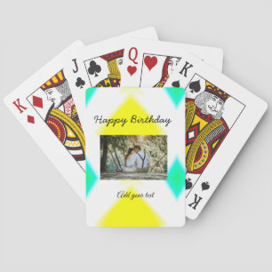Baraja De Cartas simple colorido minimalista feliz cumpleaños añade