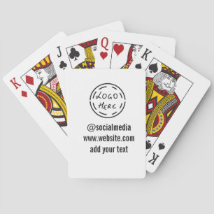 Baraja De Cartas simple mínimo personalizado acuarela añadir sitio 