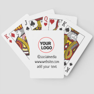 Baraja De Cartas simple personalizado mínimo añadir su dirección de
