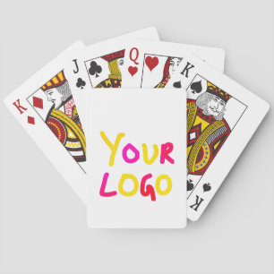 Baraja De Cartas simple y mínimo añadir su logotipo/diseño aquí neg