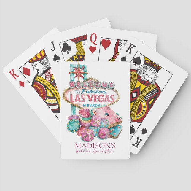 Baraja De Cartas Sin City Bachelorette personalizada (Reverso)