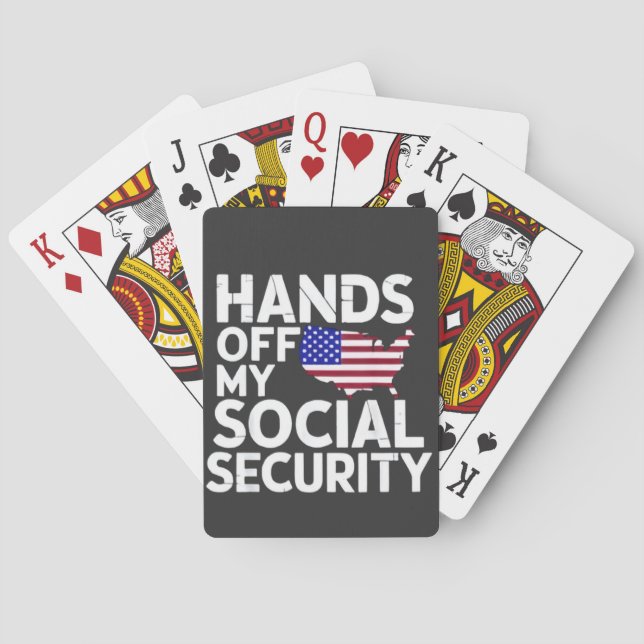 Baraja De Cartas Sin mi seguridad social (Reverso)