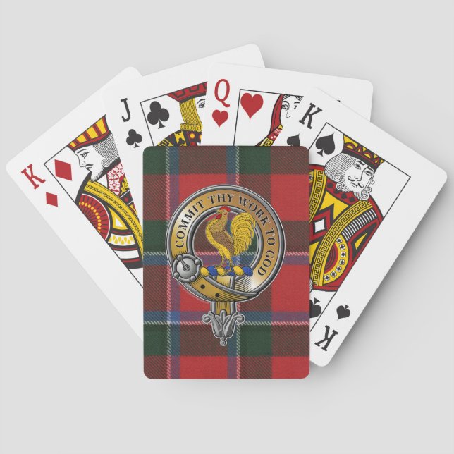 Baraja De Cartas Sinclair Tartan & Badge (Reverso)