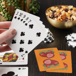 Baraja De Cartas SINTIÉNDOME MUY BIEN fresa divertida fruta