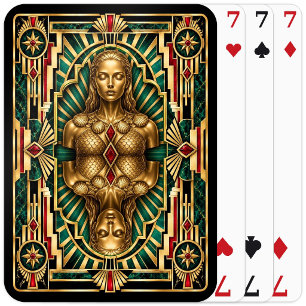 Baraja De Cartas Sirena, Art Deco Mitológica