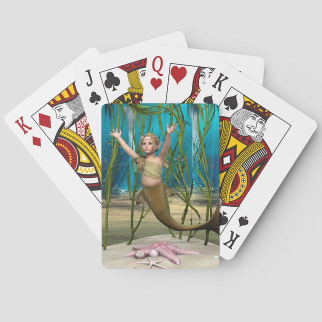 Baraja De Cartas Sirena Bebé (Reverso)