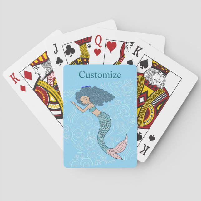 Baraja De Cartas Sirena Durmiente Cala de Truenos (Reverso)