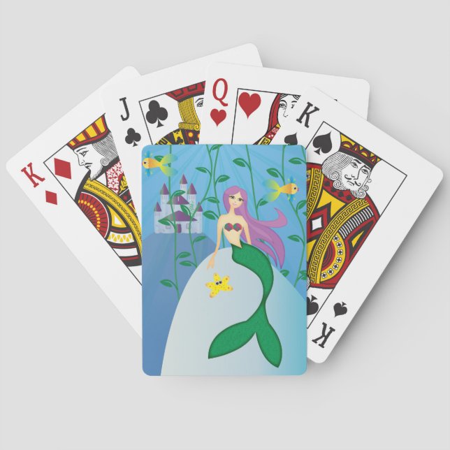Baraja De Cartas Sirena linda (Reverso)