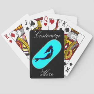 Baraja De Cartas sirena negra en alza