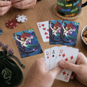Baraja De Cartas Sirena y amigo dragón