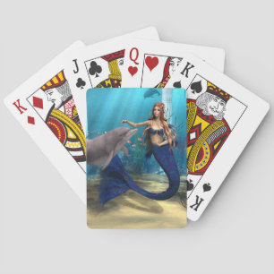 Baraja De Cartas Sirena y delfín