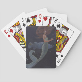 Baraja De Cartas Sirena y peces azules