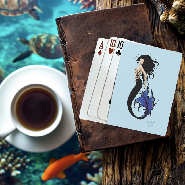 Baraja De Cartas Sirenas tribales azules (Subido por el creador)