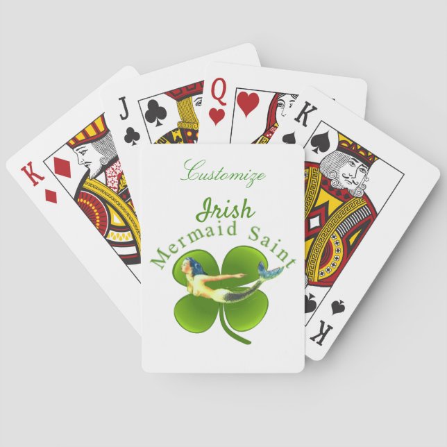 Baraja De Cartas Sirvienta irlandesa Saint Thunder_Cove (Reverso)