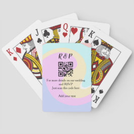 Baraja De Cartas sitio web de boda rsvp q r código agregar nombre t