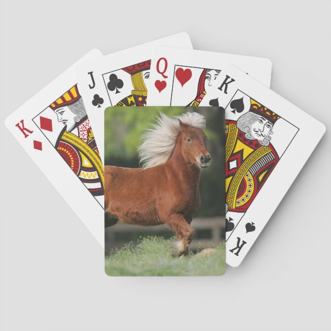 Baraja De Cartas Situación miniatura del caballo (Reverso)