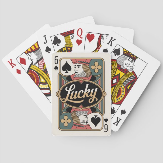 Baraja De Cartas Six Of Spades Lucky Card Deck (Reverso)