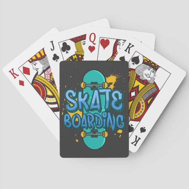 Baraja De Cartas Skateboarding (Reverso)
