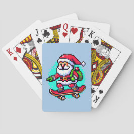 Baraja De Cartas Skateboarding Santa - Diseño artístico de Fun Pixe
