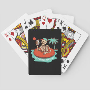 Baraja De Cartas Skeleton disfrutando de una fría