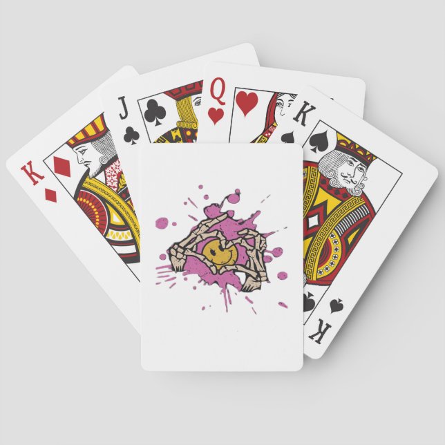 Baraja De Cartas Skeleton Hand Heart Show Classic (Reverso)