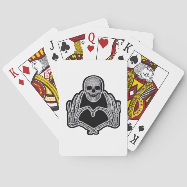 Baraja De Cartas Skeleton Heart Hands Classic (Reverso)