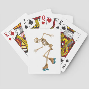 Baraja De Cartas Skeleton sobre los patines para rodar