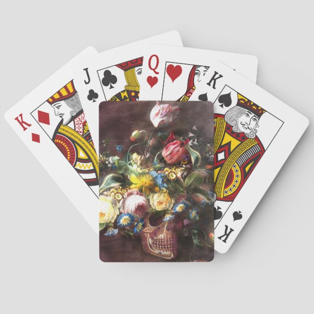 Baraja De Cartas Skull Bouquet (Reverso)
